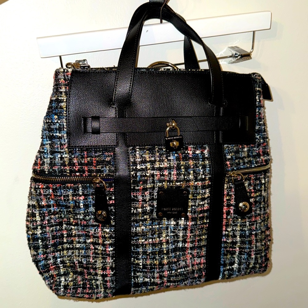 HENRI BENDEL Large Tweed Jetsetter Backpack
Crossbody Convertible